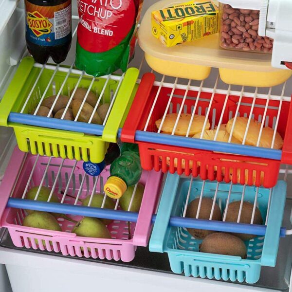 Adjustable Refrigerator Storage Basket