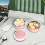 Doraemon 2-Layer Lunch Box – Steel Tiffin Box for Home, Office & School Use - Back View by Nari Haat, Indian ethnic...