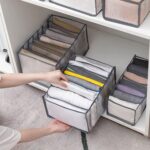 7 Grid Clothes Organizer for Wardrobe Storage - Full Detail by Nari Haat, Indian ethnic wear, women clothing, designe...