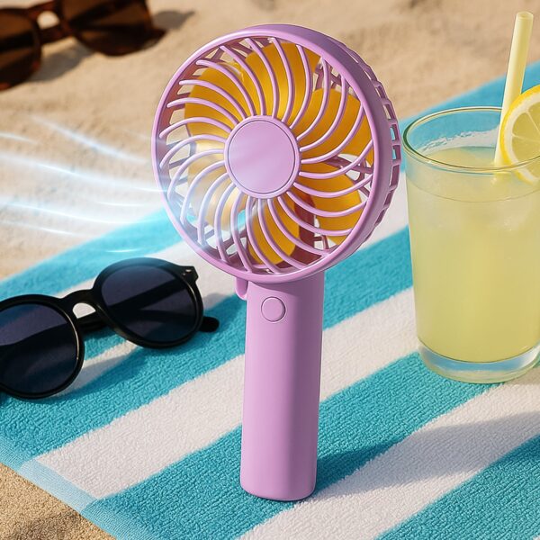 Portable Mini handy Fan & Personal Table Fan (Battery Not Include) - Front View by Nari Haat, Indian ethnic wear, wom...