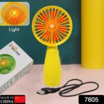Foldable Handy Light Fan Rechargeable Mini Fan for Personal Use Hand Bar Battery Free - Image 2