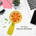 Foldable Handy Light Fan Rechargeable Mini Fan for Personal Use Hand Bar Battery Free - Image 4