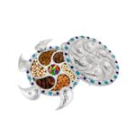 Multipurpose 7-Compartment Dry Fruit & Snack Storage Box - Back View by Nari Haat, Indian ethnic wear, women clothing...