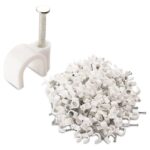 100 Pc 6MM Cable Clips for Securing Wires on Walls - Neckline Detail by Nari Haat, Indian ethnic wear, women clothing...