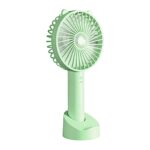 Portable Classic Hand Fan 3-Speed Table Fan for Office School Home Use - Back View by Nari Haat, Indian ethnic wear, ...