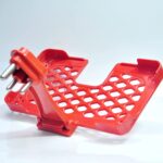 Multi-Purpose Wall Holder Stand for Mobile Charging (Red) - Fabric Detail by Nari Haat, Indian ethnic wear, women clo...