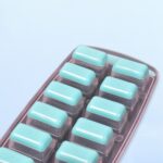 12-Grid Silicone Ice Cube Tray - Food-Grade Square Ice Maker, Easy Release Bottom - Fabric Detail by Nari Haat, India...