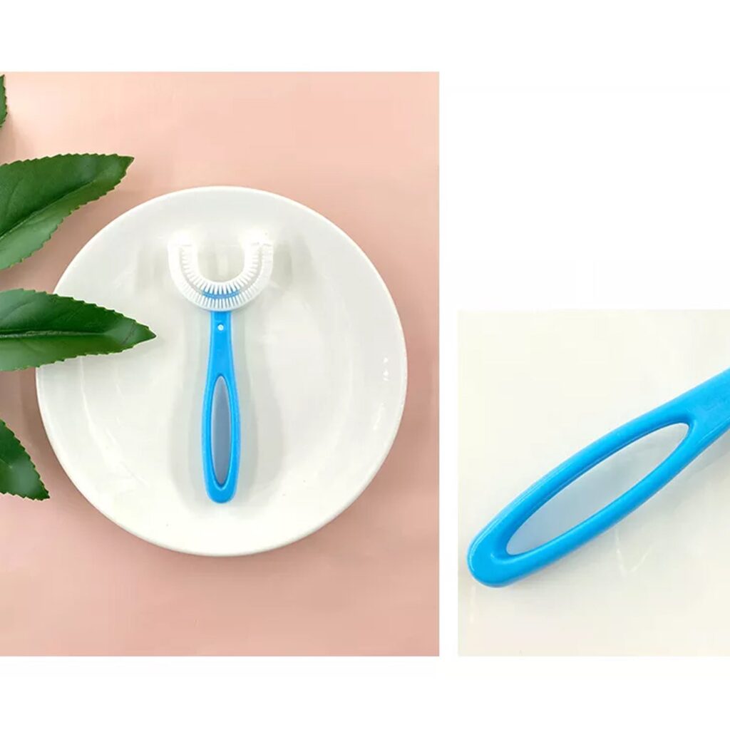 U-Shaped Silicone Toothbrush for Kids 2-6 Years