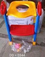 3 in 1 Kids / Toddler Potty Toilet Seat with Step Stool Ladder (Multicolour) - Neckline Detail by Nari Haat, Indian e...