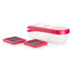 Ganesh Plastic Chopper Vegetable and Fruit Cutter, Red - Full Detail by Nari Haat, Indian ethnic wear, women clothing...