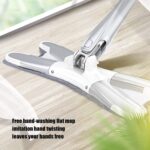 X-Shape Hands-Free Squeeze Microfiber Floor Mop for Home Cleaning - Fabric Detail by Nari Haat, Indian ethnic wear, w...