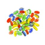 Glass Gem Stone, Flat Round Marbles Pebbles for Vase Fillers, Attractive pebbles for Aquarium Fish Tank. - Sleeve Des...