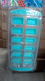 12-Grid Silicone Ice Cube Tray - Food-Grade Square Ice Maker, Easy Release Bottom - Full Detail by Nari Haat, Indian ...