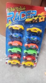 Super City Car Racer Pull-Push Vehicle Toy for Kids (Set of 12 Pcs / Multicolor) - Full Detail by Nari Haat, Indian e...
