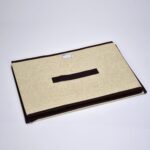 Foldable Storage Box with Lid and Handles Cotton Linen Organizer for Nursery - Image 9