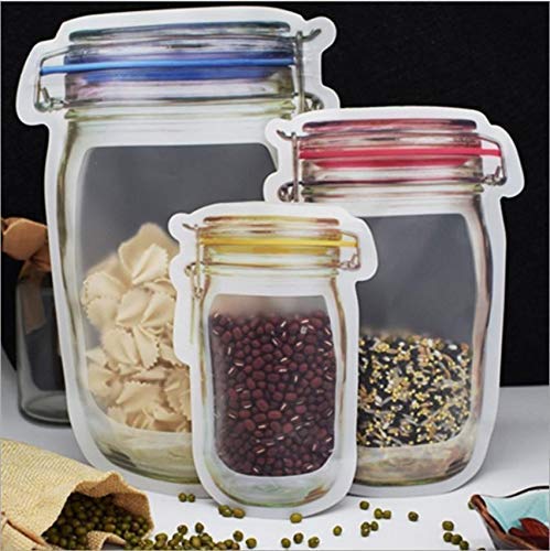 Transparent Jar Shaped Stand-up Pouch with Zipper