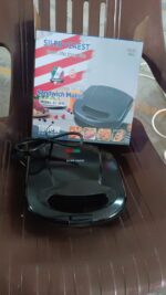 Sandwich Maker – Makes 2 Square Sandwiches, Non-Stick Plates, Easy to Clean - Fabric Detail by Nari Haat, Indian et...