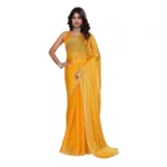 Mustard Jimmy Choo Embellished Bollywood Saree