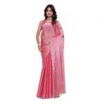 Pink Jimmy Choo Embellished Bollywood Saree