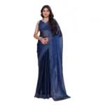 Blue Jimmy Choo Embellished Bollywood Saree