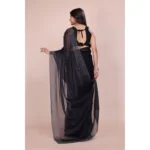 Black Embellished Saree - Angle 2