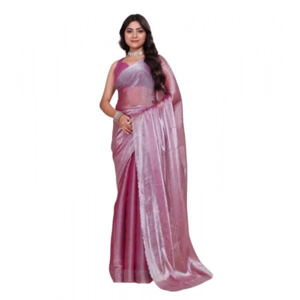 Magenta Embellished Bollywood Saree for Women