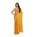 Mustard Embellished Bollywood Saree for Women