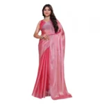 Pink Embellished Bollywood Saree for Women