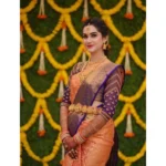 Women's Printed Litchi Silk Saree