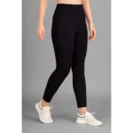 Women's Black High-Waisted Tights - Angle 4