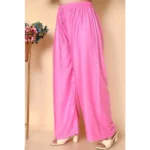 Women Pink Rayon Palazzo - Angle 2