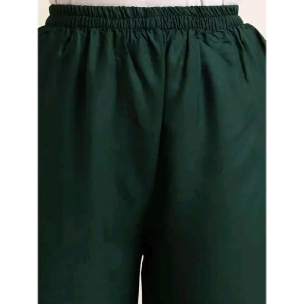 Women's Green Rayon Palazzo Pants