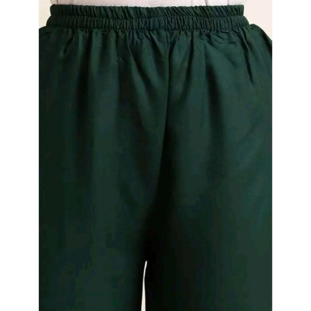 Women's Green Rayon Palazzo Pants