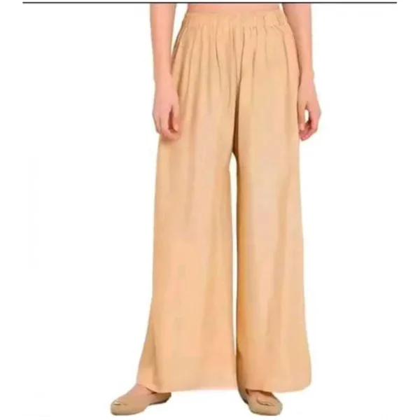 Women's Golden Rayon Palazzo Pants