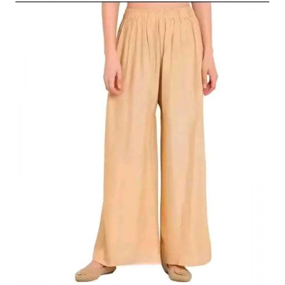Women's Golden Rayon Palazzo Pants