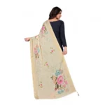 Generic Women's chanderi silk  Printed Dupatta (Beige, Length: 2 Mtr) - Image 5