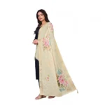 Generic Women's chanderi silk  Printed Dupatta (Beige, Length: 2 Mtr) - Image 4