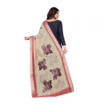 Generic Women's chanderi silk  Printed Dupatta (Beige, Length: 2 Mtr) - Image 5
