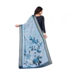 Generic Women's chanderi silk  Printed Dupatta (Blue, Length: 2 Mtr) - Image 5