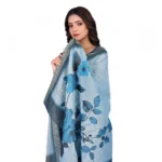 Generic Women's chanderi silk  Printed Dupatta (Blue, Length: 2 Mtr) - Image 2