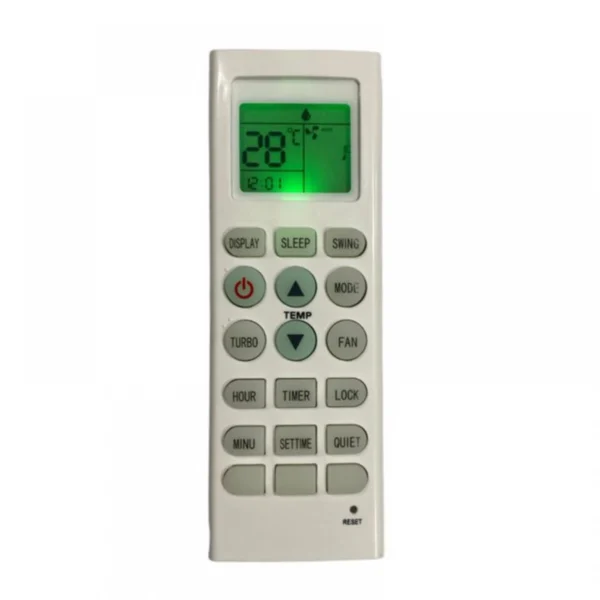 White Lloyd AC remote control with backlight
