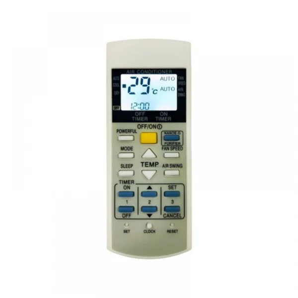 Premium white remote control for Panasonic AC with backlight