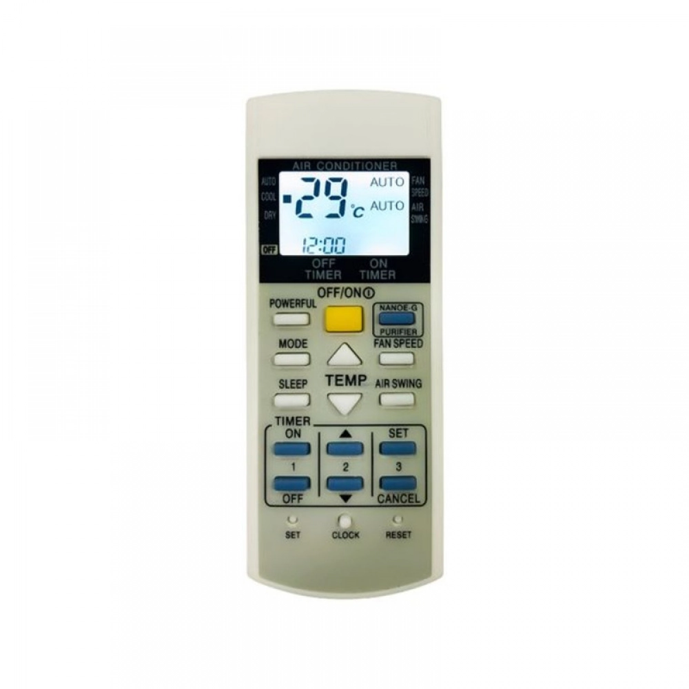 Premium white remote control for Panasonic AC with backlight