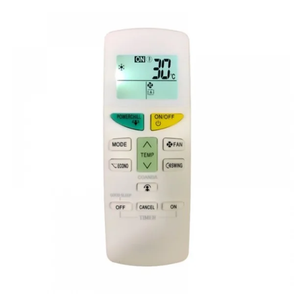 Generic white remote control for Daikin AC with backlight