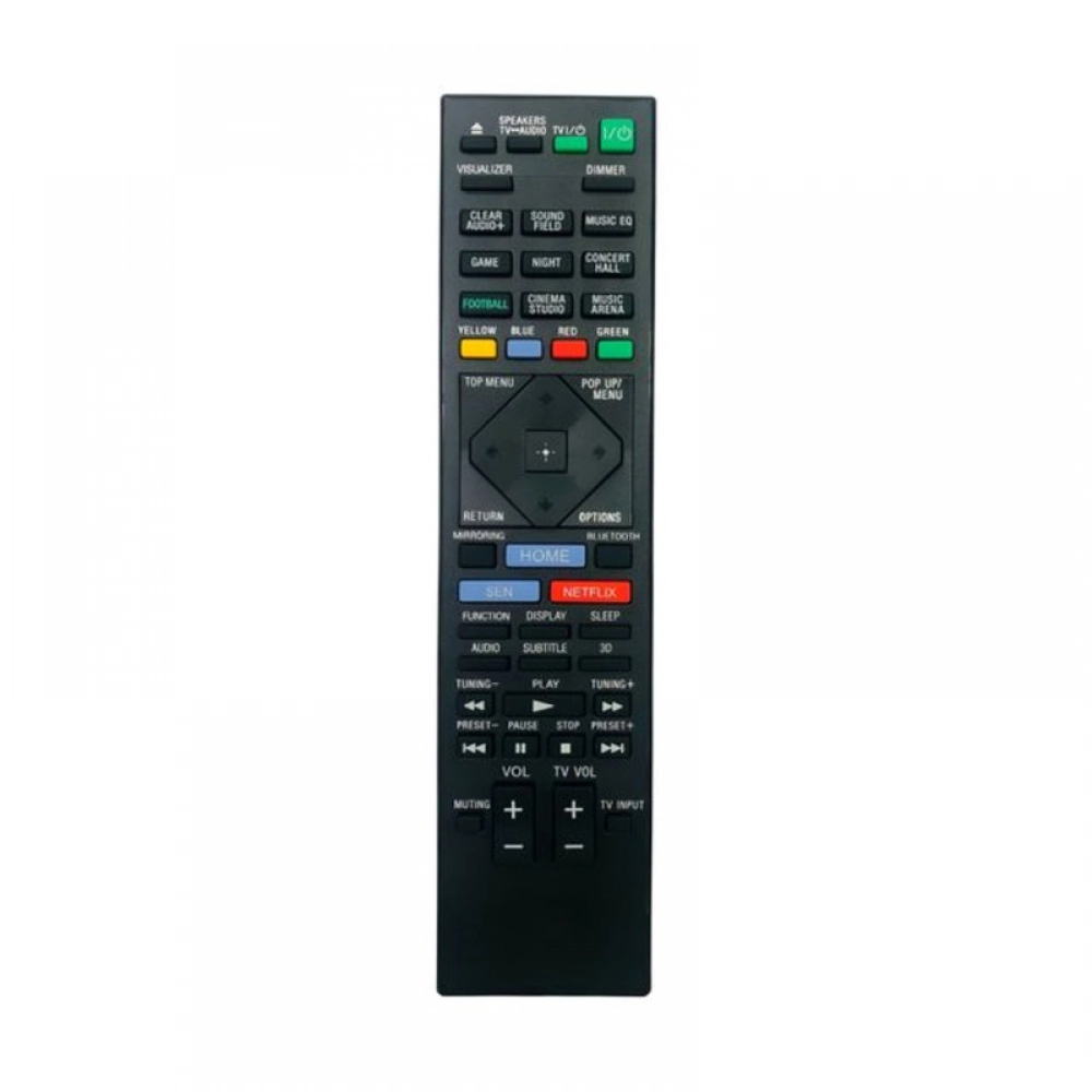 Black Sony Home Theatre System Remote Control