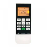 White Hitachi AC Remote Control with Backlight