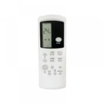 White Amazon Basics AC remote control