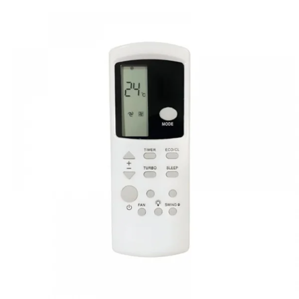 White Amazon Basics AC remote control