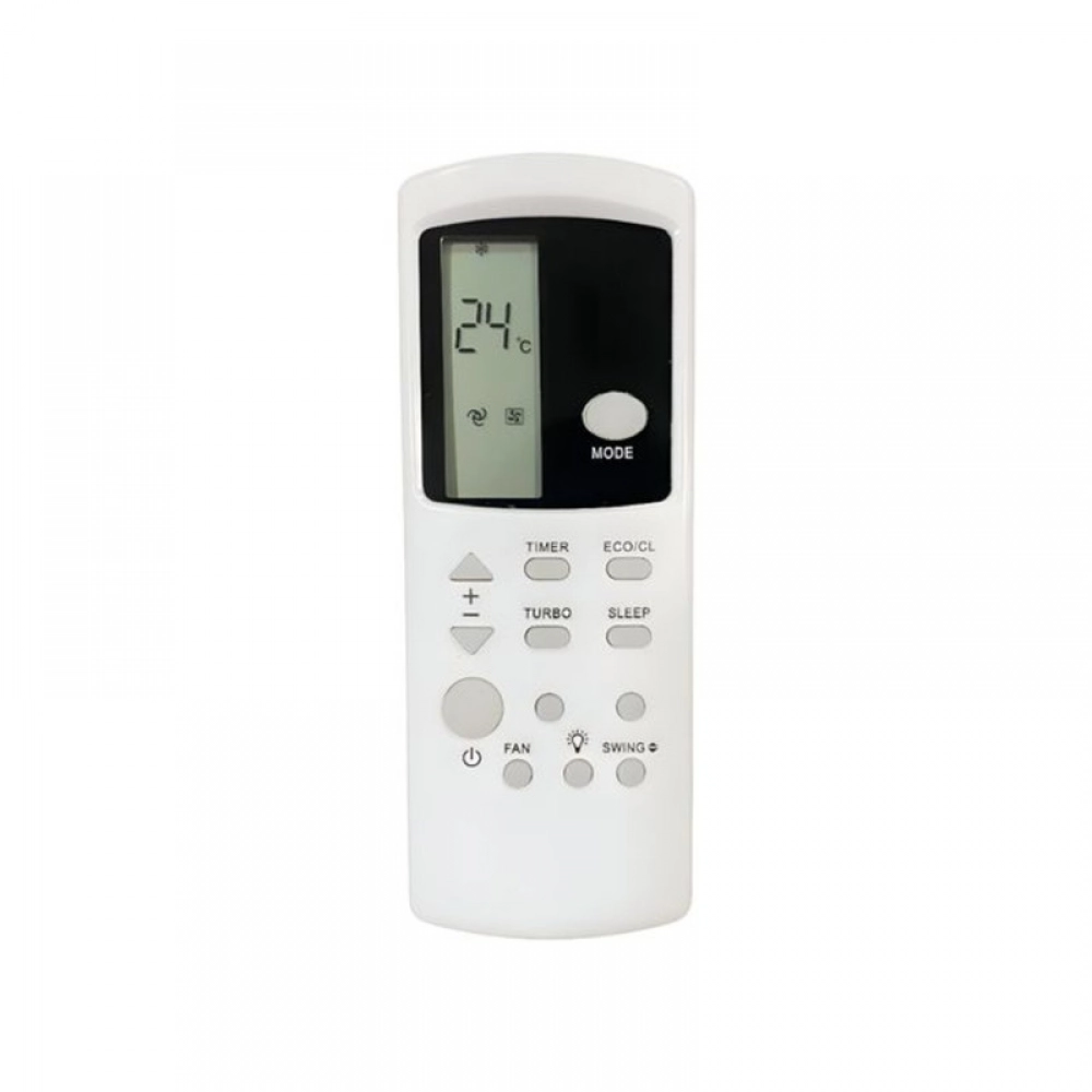 White Amazon Basics AC remote control