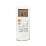 White Samsung AC remote control with backlight